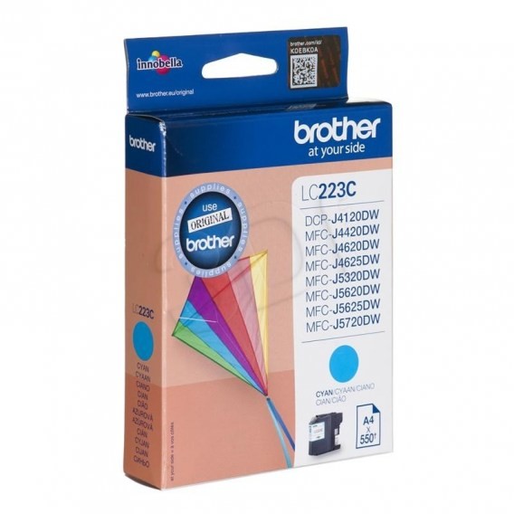 Brother Tusz Brother niebieski LC223C=LC-223C, 550 str. EXPBROABR0148