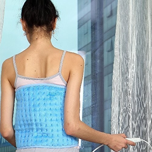 Syntrox Germany Syntrox Niemcy XXL ekstra szeroka 100 Watt koc poduszka zapewnia saszetka na plecach ogrzewania, nerki poduszka rozgrzewająca, ciepła oświetlenie sufitowe