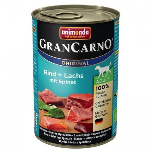 Animonda Gran Carno Adult Wołowina/Łosoś/Szpinak 400g AN82754