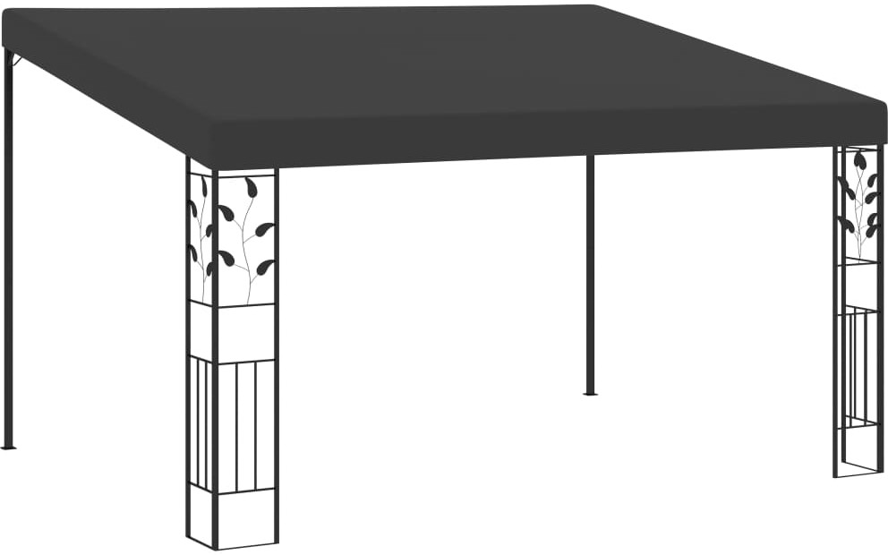 vidaXL Altana przyścienna, 4 x 3 x 2,5 m, antracytowa