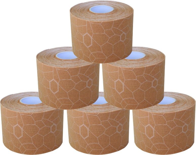 Thera-Band Theraband [hygenic Corporation XactStretch 12928 taśma do kinesiotapingu 5cm rolka 5m beżowo-beżowa op. 6 rolek 12928 6 rolek