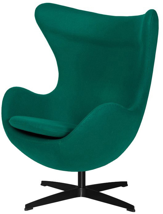 King Home Fotel 83x107x72cm Egg szmaragdowy zielony/czarny JH-026.SZMARAGD.41.B
