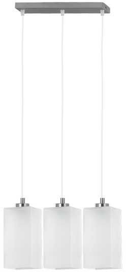 Alfa sosnowscy Lampa wisząca listwa ICE chrom/biały szer. 48cm - 3