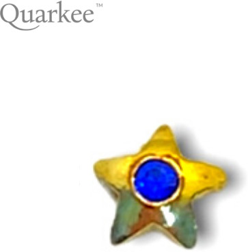 Quarkee Quarkee 22K Gold Star with Sapphire / Gwiazda z szafirem