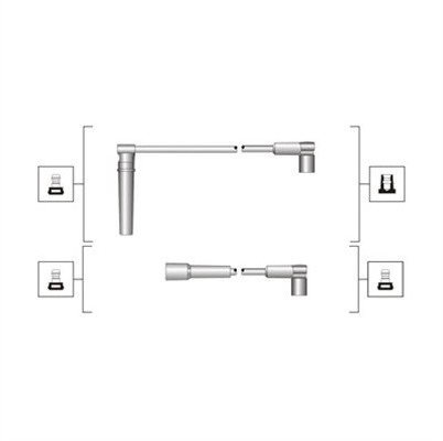 MAGNETI MARELLI Zestaw przewodów zapłonowych MAGNETI MARELLI 941319170044