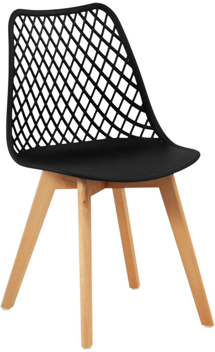 Fromm & Starck Krzesło 4 szt maks 150 kg siedzisko 470 x 390 x 430 mm czarne STAR_SEAT_36