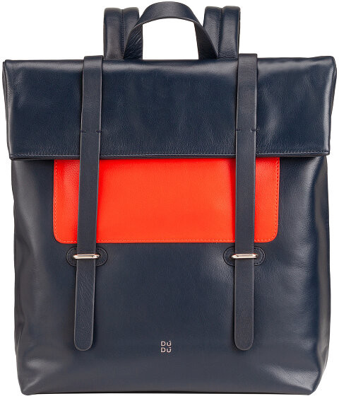 DuDu DuDu Plecak skórzana 36 cm navy 534-6017-07