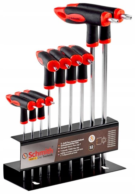 Komplet kluczy Torx Typ T 9szt - Schmith