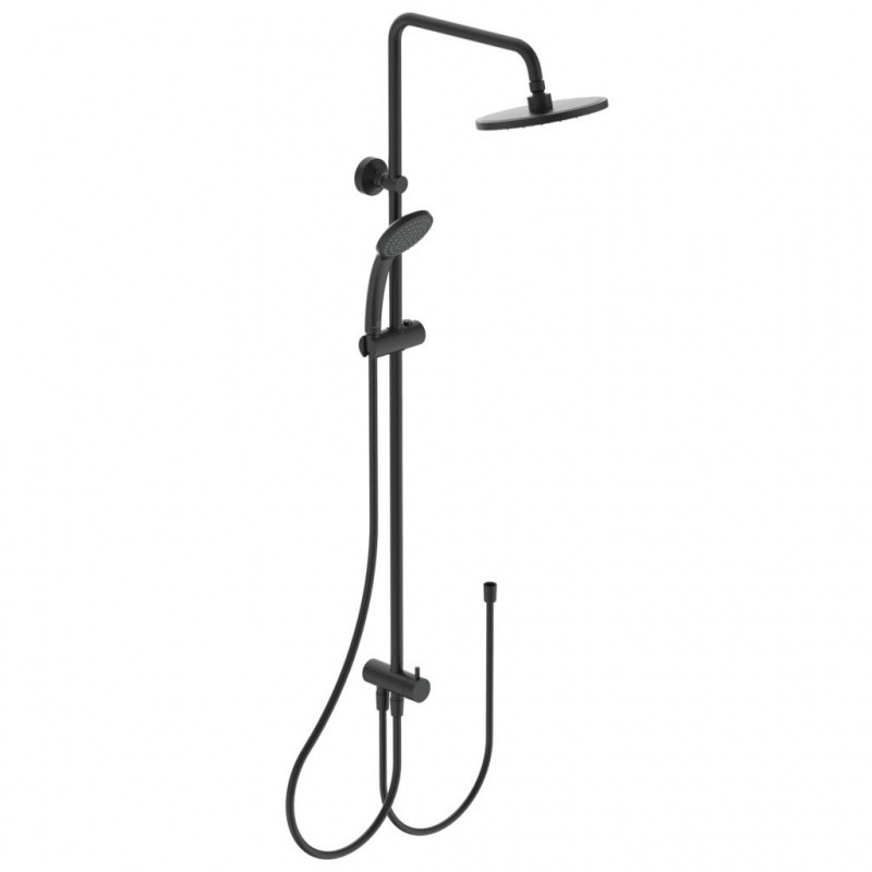 Ideal Standard IdealRain Zestaw prysznicowy ścienny z deszczownicą czarny mat BC747XG