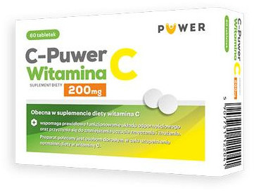 PUWER POLSKA SP. Z O.O. C-Puwer Witamina C 200mg 60 tabl. 3661361
