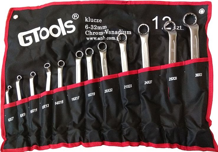 Gtools Zestaw 12 kluczy fajkowych Gtools GT-5632