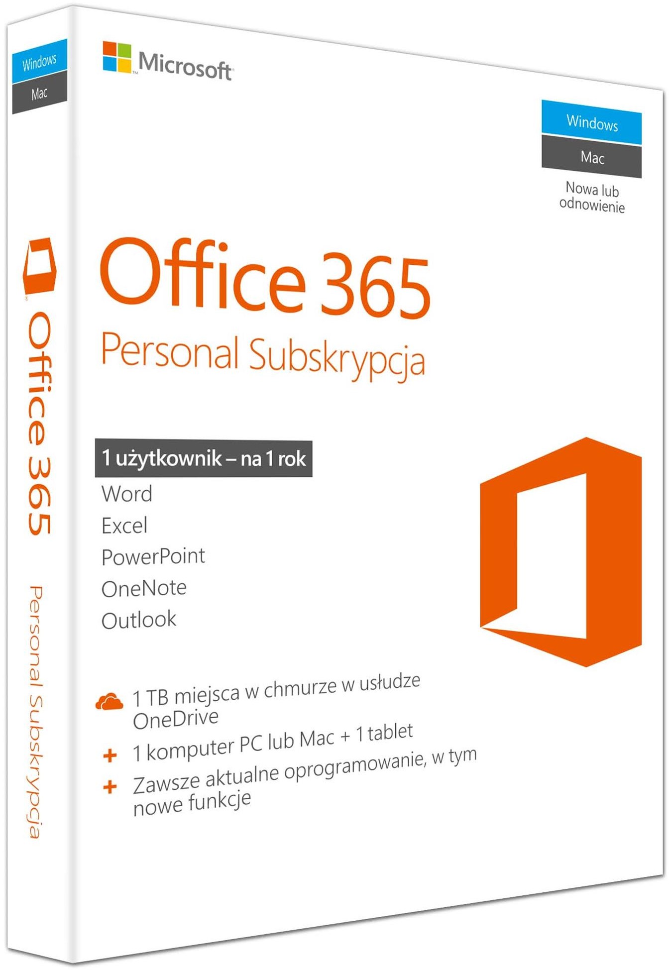 Microsoft Office 365 Personal 32/64 PL BOX (QQ2-00535)