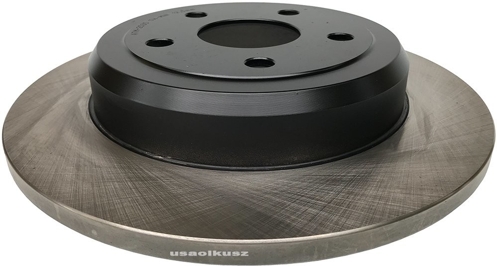 ATM Tylna standardowa tarcza hamulcowa malowana BLACK Jeep Grand Cherokee 2011 2535-BLACK