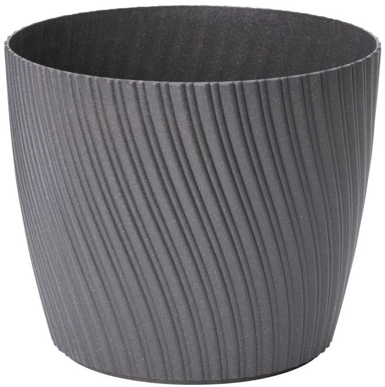 Form-Plastic Doniczka plastikowa Mika Eco śr. 15 cm antracytowa