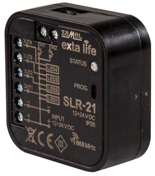 Zamel Exta Life sterownik LED 4-kanałowy 12-24V DC SLR-21 EXL10000033
