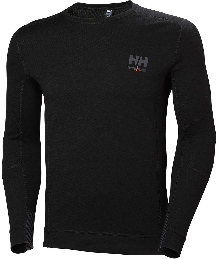 Helly Hansen Workwear Męska bluza Lifa Merino crewneck - czarna, rozmiar S HH-75106_990-M