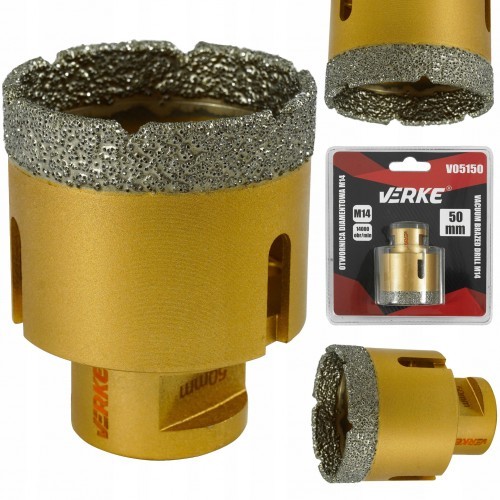 VERKE WIERTŁO DIAMENTOWE WOLFRAMOWE 50MM OTWORNICA M14 V05150