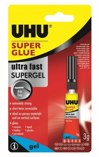 UHU Klej Super Glue Gel 3g KL.045.239/4