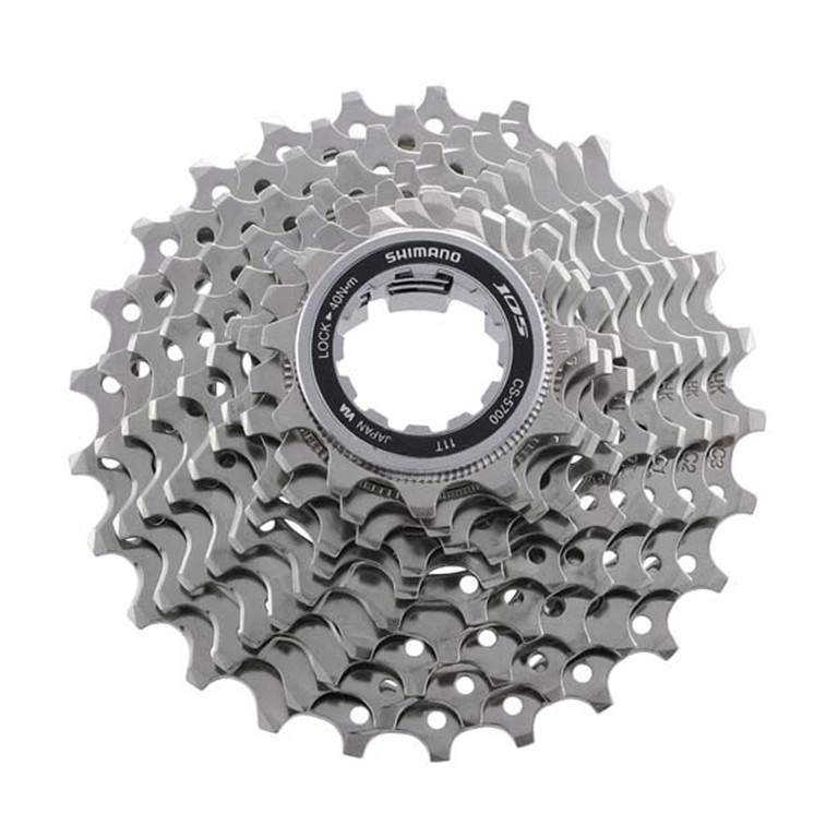 SHIMANO Kaseta 105 CS-5700 srebrny / Ilość biegów: 10 / Stopniowanie: 11-28 ICS570010128