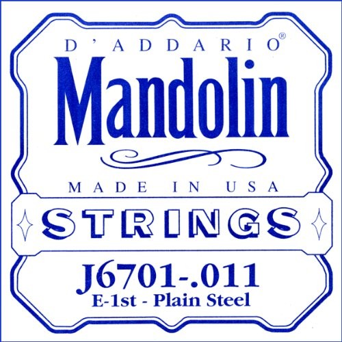 D'Addario .011 mandoliną gitary niklową J6701