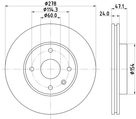 HELLA PAGID Tarcza hamulcowa PAGID 8DD355117-061