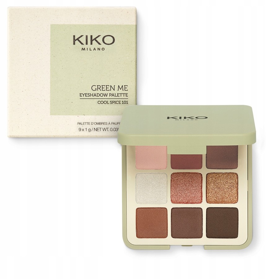 Kiko New Green Me 9 cieni do powiek 101 Cool Spice