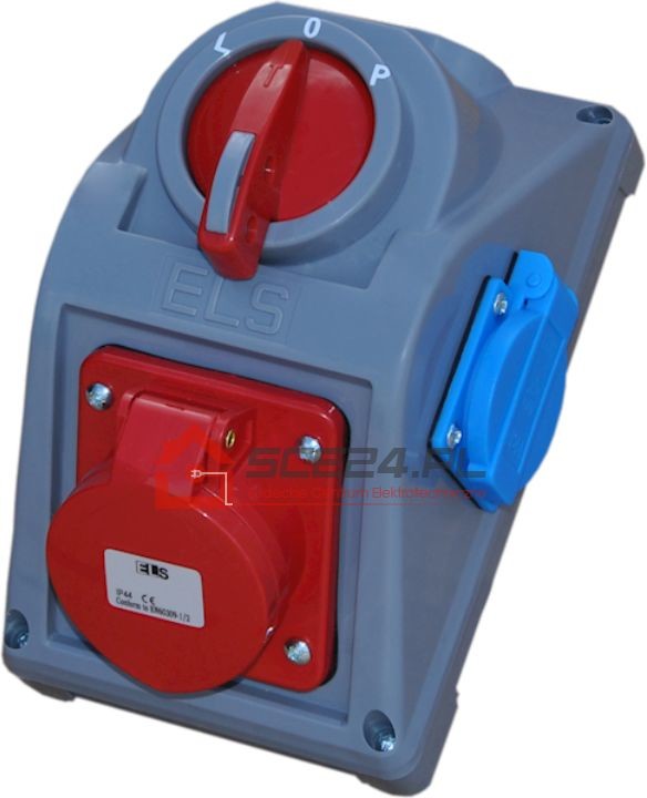 Zestaw Combopol 32A 5P wyłącznik LP + gniazdo 230V