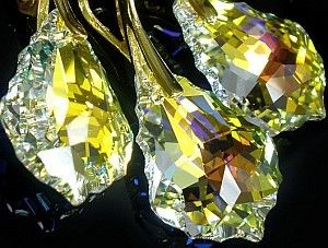 Arande SWAROVSKI komplet AURORA ZŁOTE SREBRO ślubny 1913438825