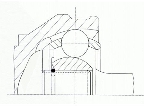 GKN Przegub, wał napędowy GKN 300856