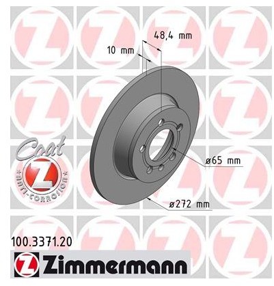Zimmermann Tarcza hamulcowa 100.3371.20