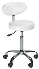 Beauty System Taboret kosmetyczny z opar. BD-9934 biały