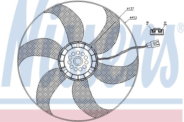 NISSENS Wentylator, kondensator klimatyzacji NISSENS 85403