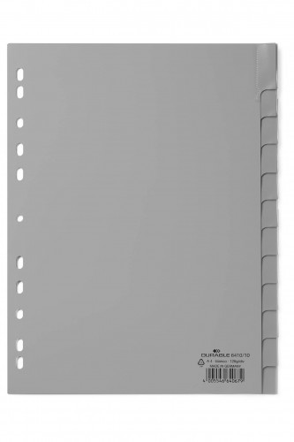 DURABLE Przekładki do segregatora A4 12 str. zielone 6410-05