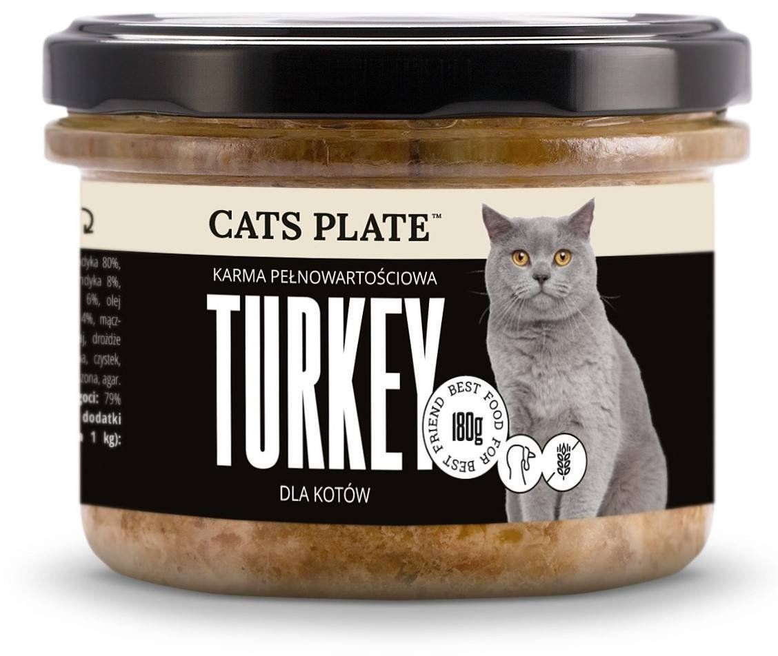 Cats plate Cats Plate Turkey - karma z indyka dla kotów 180g