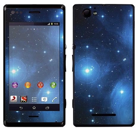 Sony Royal Sticker Royal tatuaż ścienny RS. 71787 samoprzylepny do Xperia M z motywem Pleady RS.71787