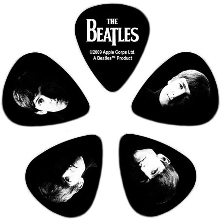 Planet Waves 1 CBK4  10B2 Beatles Signature celluloid Pick Collection motyw Meet the Beatles z 10 chorągiewek Medium 1CBK4-10B2