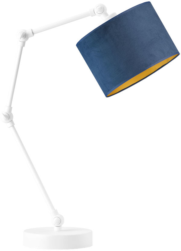 Lysne Designerska lampka nocna z welurowym abażurem ASMARA VELUR 500017V/6