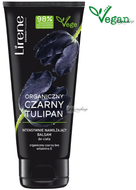 Lirene ORGANICZNY CZARNY TULIPAN - Intensywnie nawilżający balsam do ciała - 200 ml