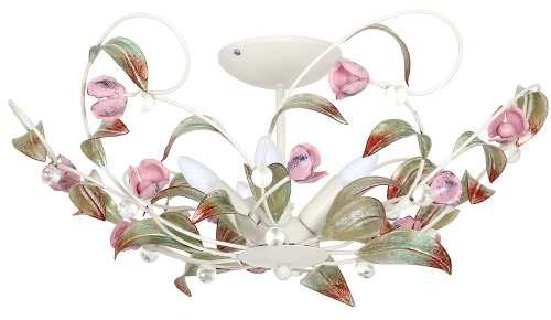Luminex Plafon lampa sufitowa Rose 5x60W E14 kolorowy 0466