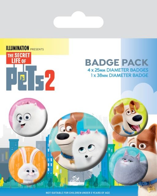 Pyramid Posters Secret Life Of Pets 2 For Pet's Sake - przypinki BP80677