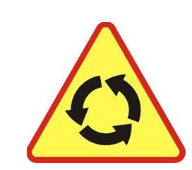 Znak ostrzegawczy A- 8 Skrzyżowanie o ruchu okrężnym