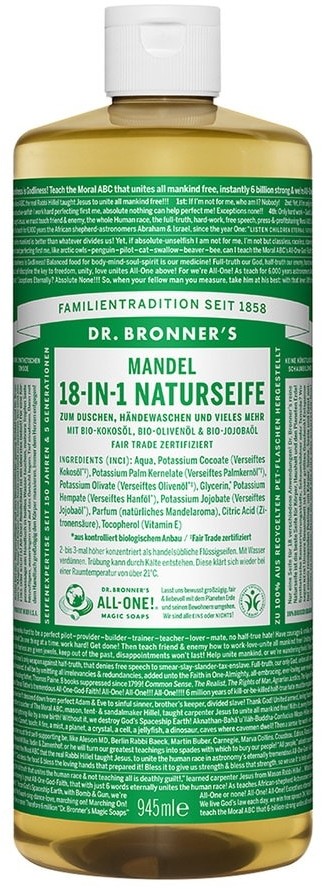 Dr Bronners Shikakai Soap Almond 18-in-1 Nature Soap 945.0 ml