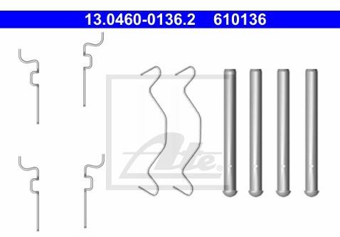 ATE ZESTAW INST KLOCKA HAM  13.0460-0136.2 TOYOTA COROLLA 1.4, 1.6, 1.8 02-, YARIS 1.0 16V, 1.3 16V 99-, 1.5TS 03-