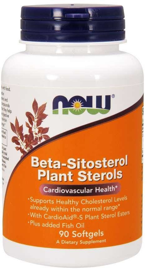 Now Foods Beta-Sitosterol Plant Sterols - Sterole roślinne (90 kaps.)