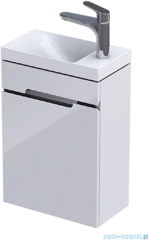 Oristo Silver Compact szafka z umywalką 40x50x22cm biały połysk OR33-ZD1D-40-1 |