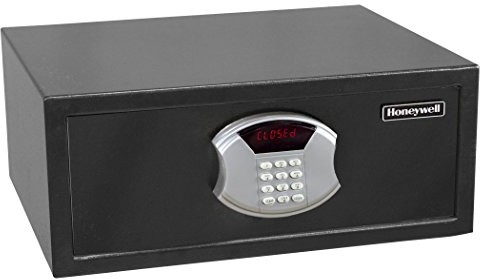 Honeywell 5805 0,64 CU FT nierdzewna teleskopowa motorisiert Lock szuflada bezpieczeństwo w bezpieczny sposób  czarny 5805