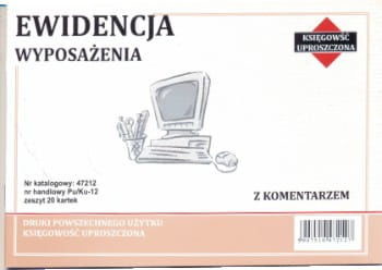 Firma krajewski Ewidencja wyposażenia A5 [Pu/Ku-12] Pu/Ku-12
