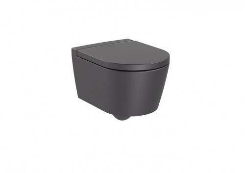 Roca Inspira Miska WC Czarna podwieszana Rimless Round Compacto - A346528640 A346528640