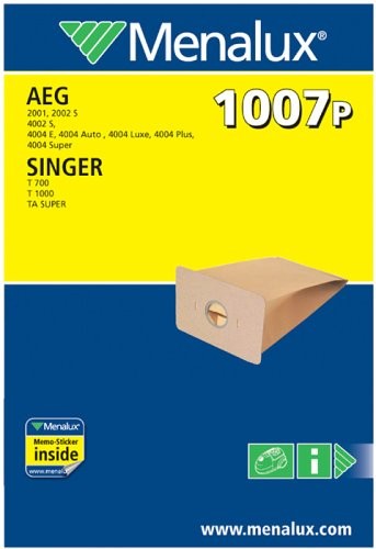 Menalux 1007P, 10 worków do odkurzacza 900 196 217