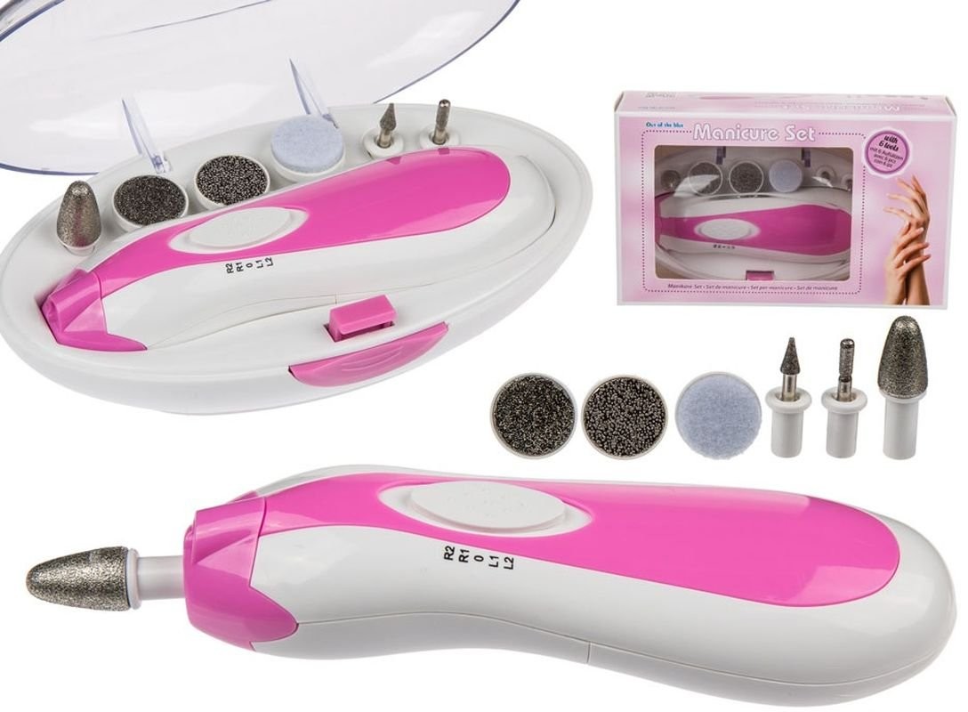 OOTB Frezarka do paznokci, biało-różowa